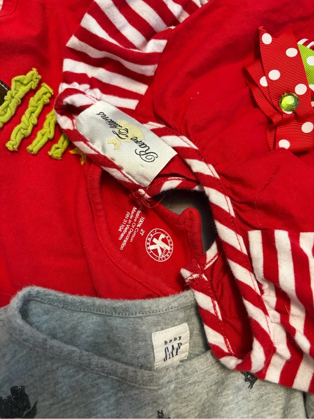 GAP, Rare Editions, J. khaki Girls' Red Holiday Dress Set